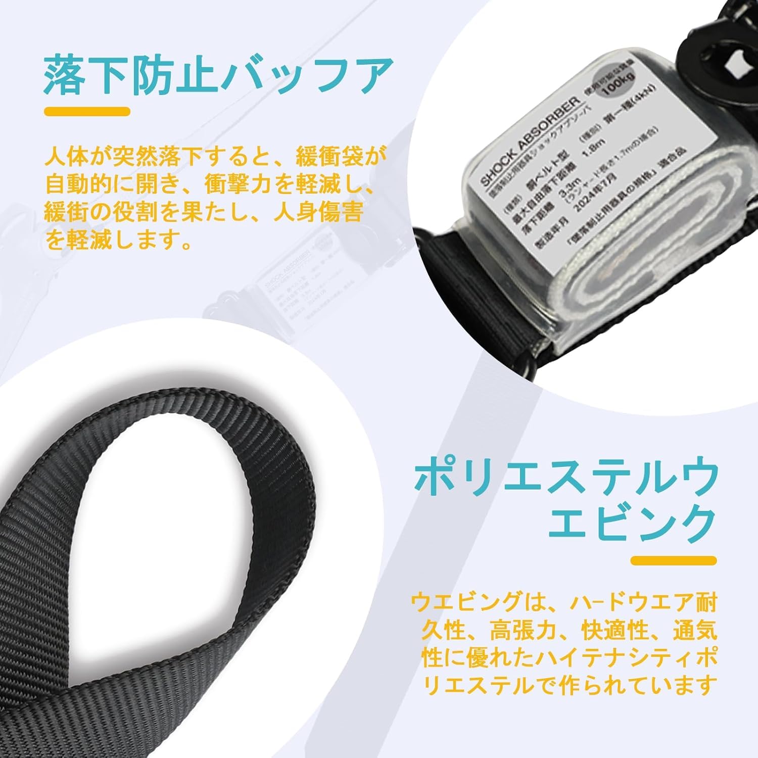Amazon.co.jp: 安全帯 胴ベルト 新規格 胴ベルト型 リトラ 巻取式